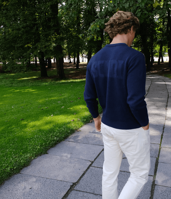 Navy Wool Knit
