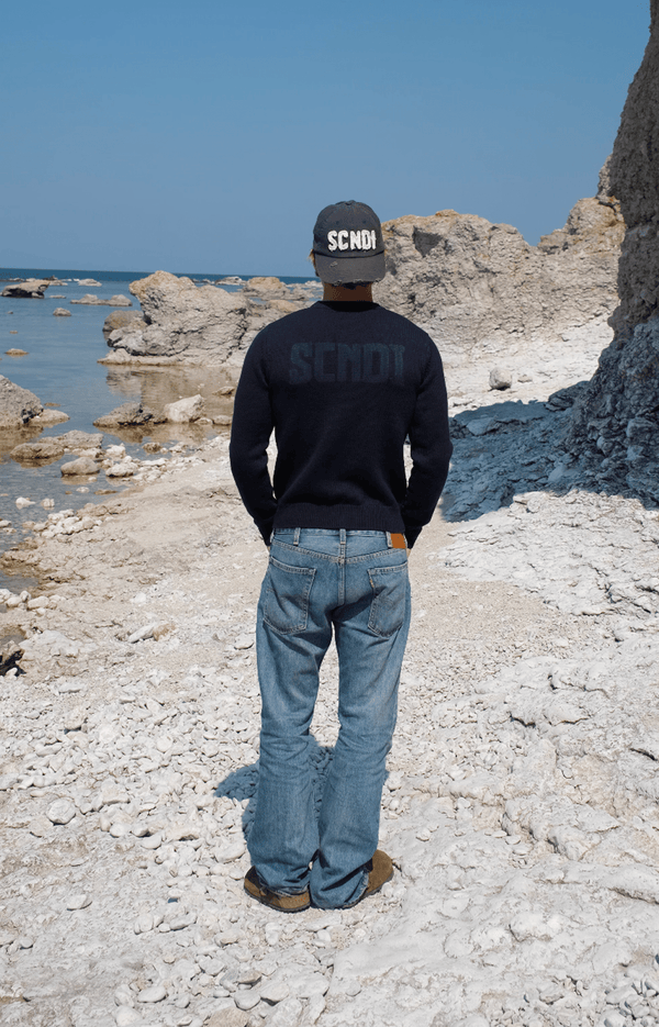 Navy Wool Knit