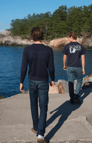 Navy Wool Knit