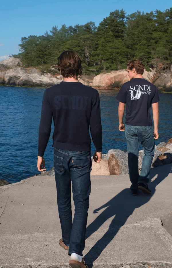 Navy Wool Knit